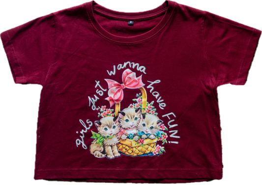 girls just wanna have fun baby tee 🧺